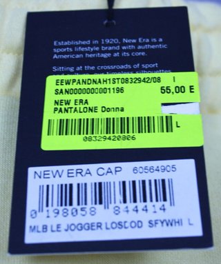 Pantaloni Tuta New Era Gialli Taglia L