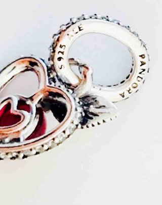 Pandora Corazón Rojo con Circonitas