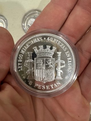 Colección Monedas pesetas Plata Ley 900