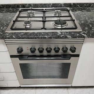 Encimera Gas 4 Fuegos + Horno