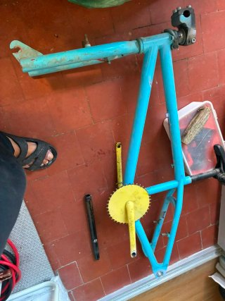 Cuadro BMX Azul