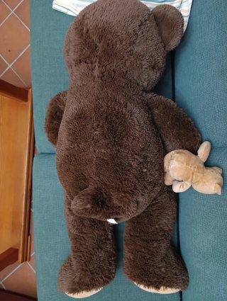 Oso Peluche Gigante Max & Sax + Osito