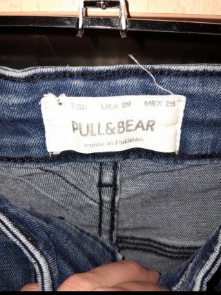 Pantalón vaquero corto Pull&Bear azul