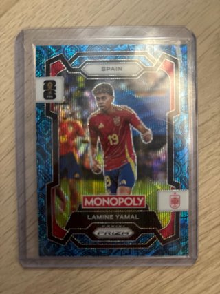Lamine Yamal BLUE WAVE de 4 Corners Prizm Monopoly