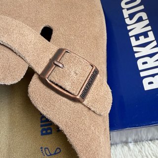 Birkenstock Boston Beige soft footbed