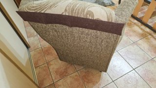 Sillón orejero tapizado impecable