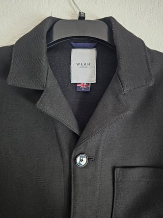 Chaqueta/Sobrecamisa Lana Negra Talla M