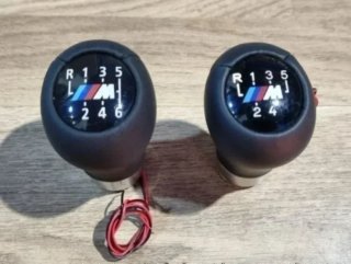 Pomo de palanca de cambios BMW piel negra corto M