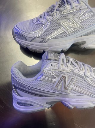 New Balance Sneakers Donna Argento/Bianco 37.5