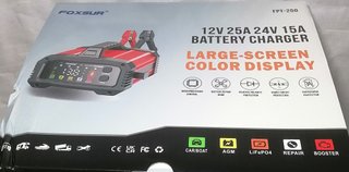 Cargador Batería Coche 12V/24V Inteligente Foxsur