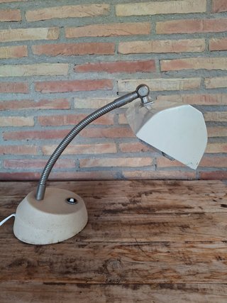 Lámpara de escritorio vintage beige