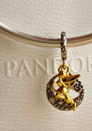 Pandora Charm Hada Tinkerbell Oro y Plata