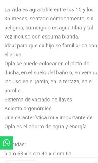 Bañera infantil OK Baby