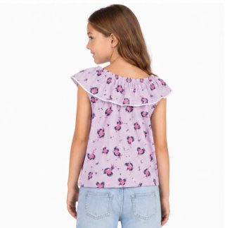 Camiseta niña rosa con volantes