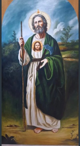 Pintura al óleo San Judas Tadeo