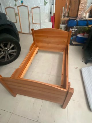 Cama infantil extensible madera