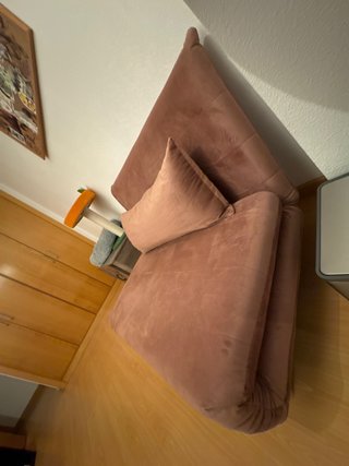 Divano letto Maison du Monde Rosa in velluto