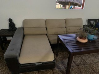 Sofá modular con chaiselongue