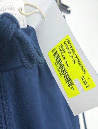 Pantaloni Tuta Adidas Blu Strisce Taglia XS
