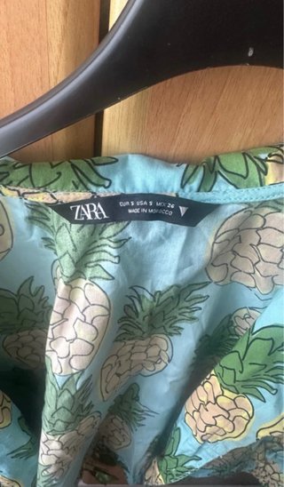 Sobrecamisa Zara Piñas Talla S