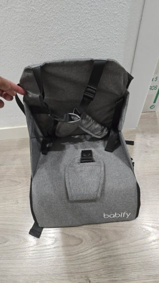Trona portátil Babify gris