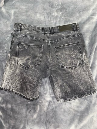 Pantalón Corto Vaquero Bershka Acid Wash Talla M
