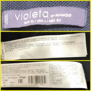 Abito tubino  Violete Mango curvy XL blu