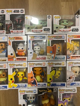 Lote Funko Pop Star Wars, Pokémon y más