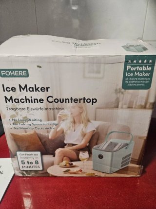 Máquina de Hielo FOHERE Portátil ICM1262A Blanca