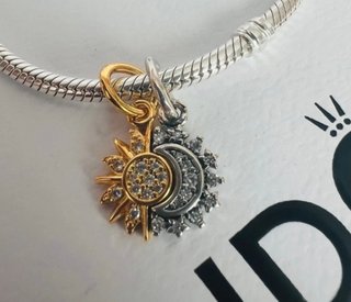 Colgante Pandora Sol y Luna Circonitas