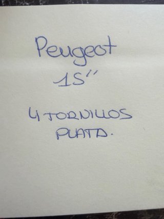 Tapacubos Peugeot 15 (4 unidades)