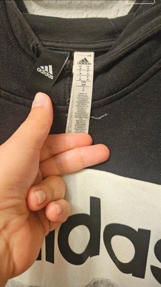 Sudadera Adidas Colorblock Negra y Gris