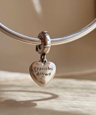 Pandora Corazón Azul Plata