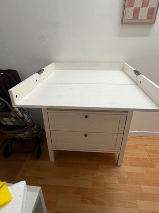 Cômoda cambiador abatible IKEA  SUNDVIK blanca