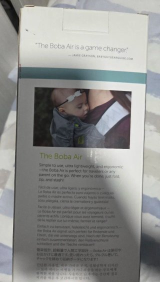 Mochila Portabebés Boba Air Gris NUEVA
