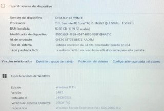 Portátil Dell i5 Gen 11