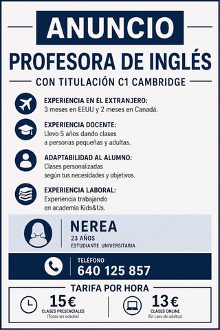 Profesora de ingles