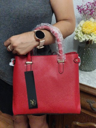 Bolso de mano rojo Naomi Campbell