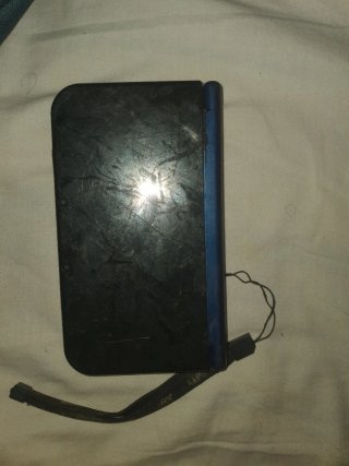Nintendo 3DS XL Azul pantalla superior rota