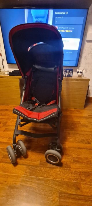 Silla de paseo Cybex negra y roja