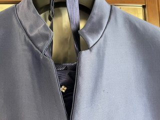 Traje Novio Chaleco Corbatin Cuello Mao Azul Arlo