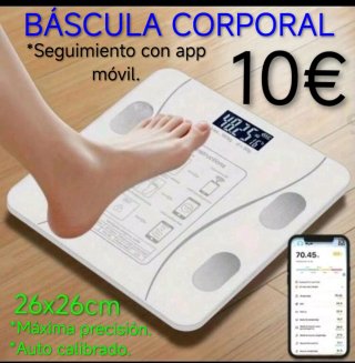 Báscula Corporal con Seguimiento App Móvil