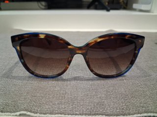 Occhiali da sole donna blu e marrone