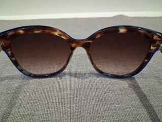 Occhiali da sole donna blu e marrone