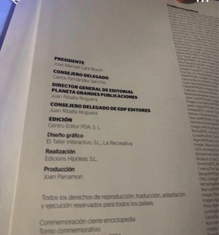 Enciclopedia tomo conmemorativo