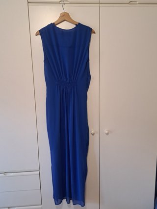 Abito blu Cina con drappeggio