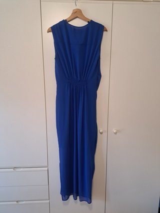 Abito blu Cina con drappeggio