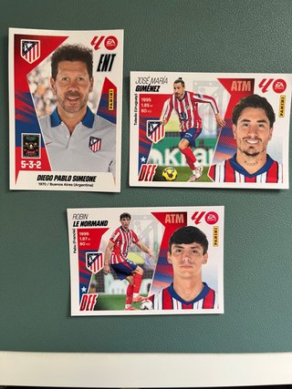 Cromos Panini LaLiga ATM 25/26