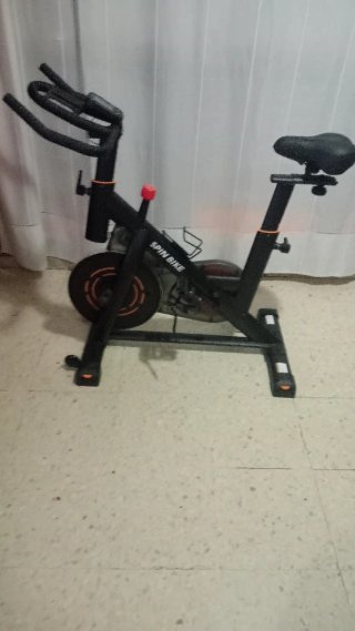Bicicletta Spinning Statica Nera