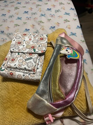 Lote 2 neceseres/bolsitos florales